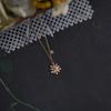 S925 Sterling Silver Snowflake Pendant Necklace - Fresh & Chic Mori Girl Style