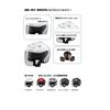 Yamaha Motorcycle Helmet Jet YJ-14 ZENITH Sun Visor Model 90791-2281L Rubber Tone Black L (Head Circumference 58cm~59cm)