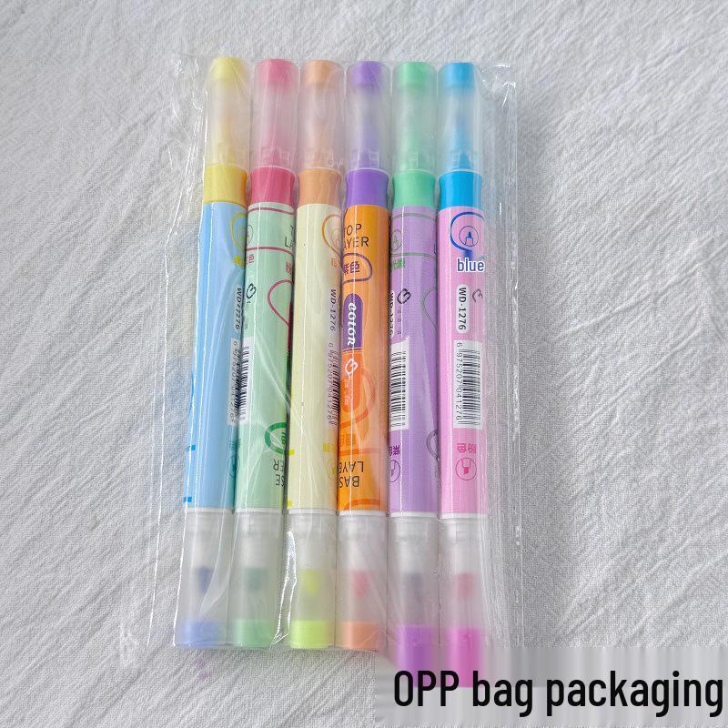 Newcomer Special: Double-Headed Layered Color Highlighter Pen Set (6 pcs)