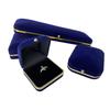 Xuhui gold edge velvet flocking cloth ring box pure color earring jewelry storage box jewelry jewelry packaging box