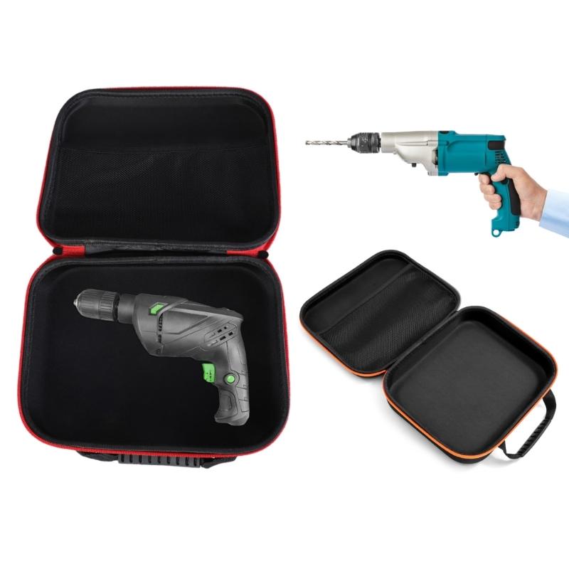 Accessories Storage Case for Electric Grinder Drill, Handheld Tool Storage Bag Tool Carry Pouches Wide Mouth Tool Bag