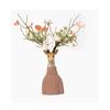 Resin Handicraft Cartoon Deer Flower Vase Floral Arrangement Accessories Artificial Animal Sculpture Home Decoration Accessories