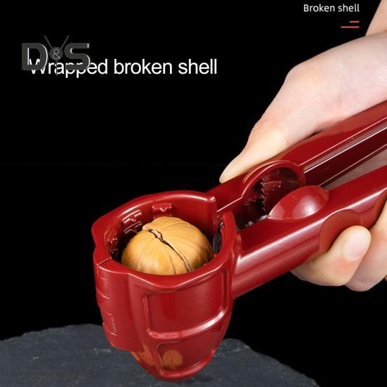 Robuster Nussbaumöffner, Rillenreihen, praktischer Walnussknacker mit Griffverriegelung