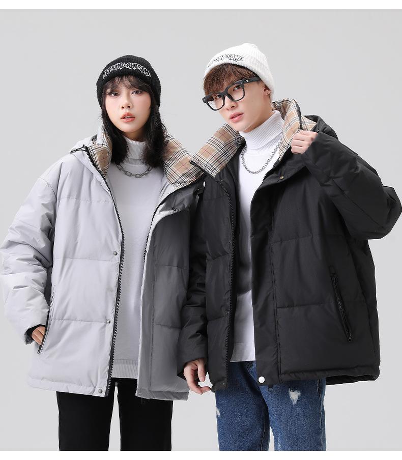 25th Anniversary Unisex Hooded Down Jacket - Winter Casual Style