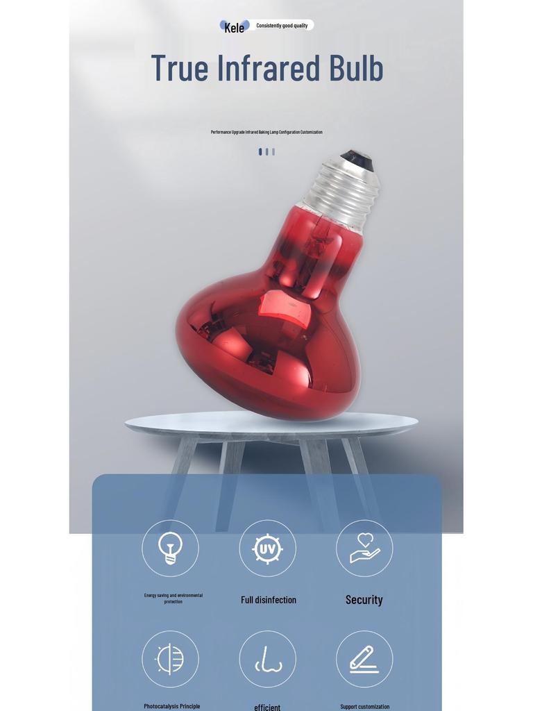 Infrared Beauty & Heating Lamp for Animals and Humans 220V/110V