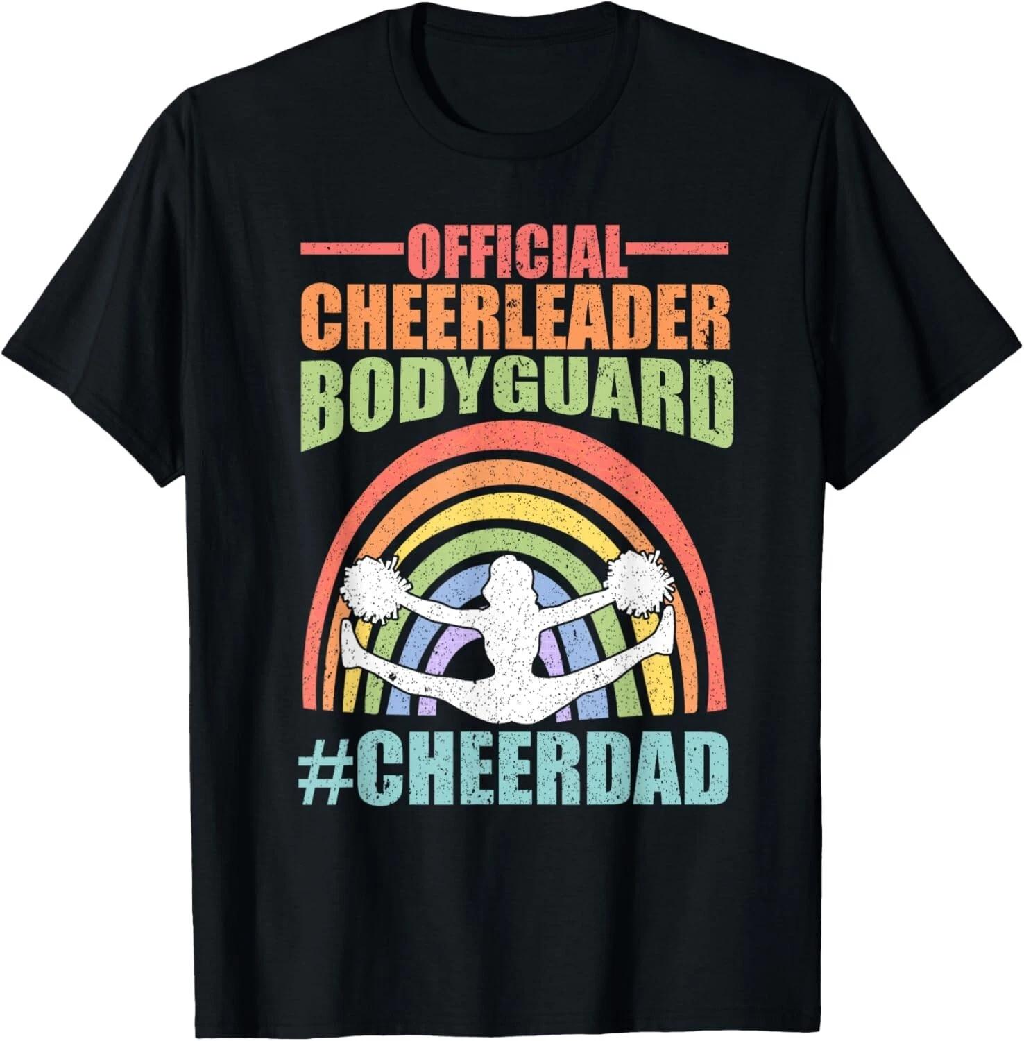 Cheer Dad Bodyguard Family Father Cheerleader Squad T- Shirt S