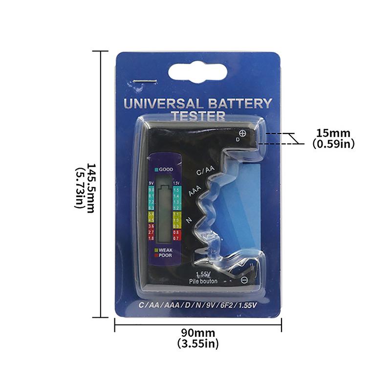 Digital Battery Tester C D N Aa Aaa 3V Button Cell Capacity Check Detector Lcd Display Capacitance Diagnostic Tool