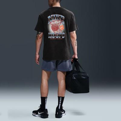 Max90 Comoda Casual Morbida T-Shirt a Maniche Corte da Basket Uomo Top Nera HJ3437-010