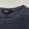 RRL Navy Cotton Thermal Long-sleeved T-shirt Tops M NavyUsed