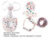 Duck Diaper with Leash Mushroom And Leaf Print Poultry Diaper Adjustable Farm Pet Diaper with Bow Knot for Goose Chicken Duck