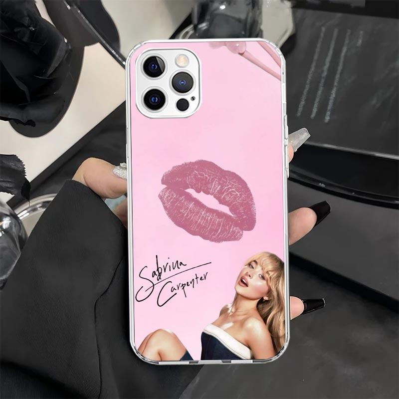 CR66 S-Sabrina C-Carpenter Phone Case for iPhone 11 12 13 Mini 14 15 Plus 16 Pro Max 17 Air 16E 7 8 SE 17ProMax Soft Fundas Cove