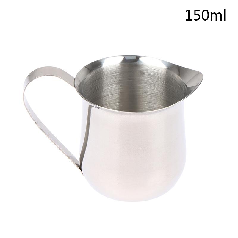 Edelstahl Kaffeemilch Aufschäumkrug Milchkännchen Taillenform Aufschäumer Tasse
