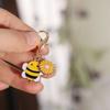 Ornaments Bee Flower Pendant Cute Bag Hanging Creative Bee Keychain Personal Use
