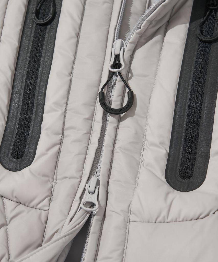 Welter Experiment Shield Down Hood Vest_Light Gray_Wol048