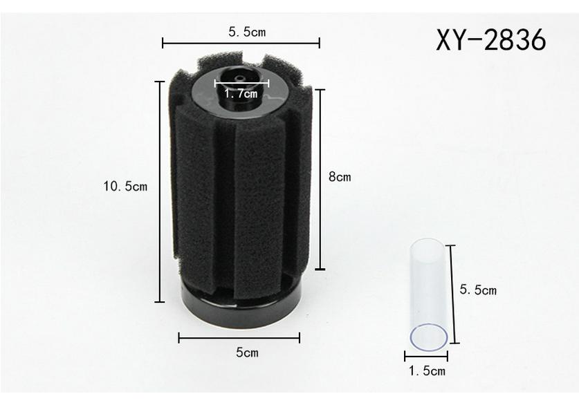 Xinyou Fish Tank Filter - Water Sprite Biochemical Cotton, Oxygenation Air Lift, Models XY-2835, 2836, 168