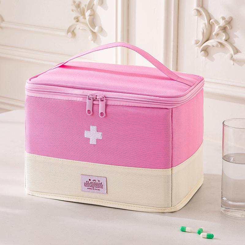 Foldable Large-Capacity Medicine Box: Dustproof & Moisture-Proof First Aid Travel Storage Bag