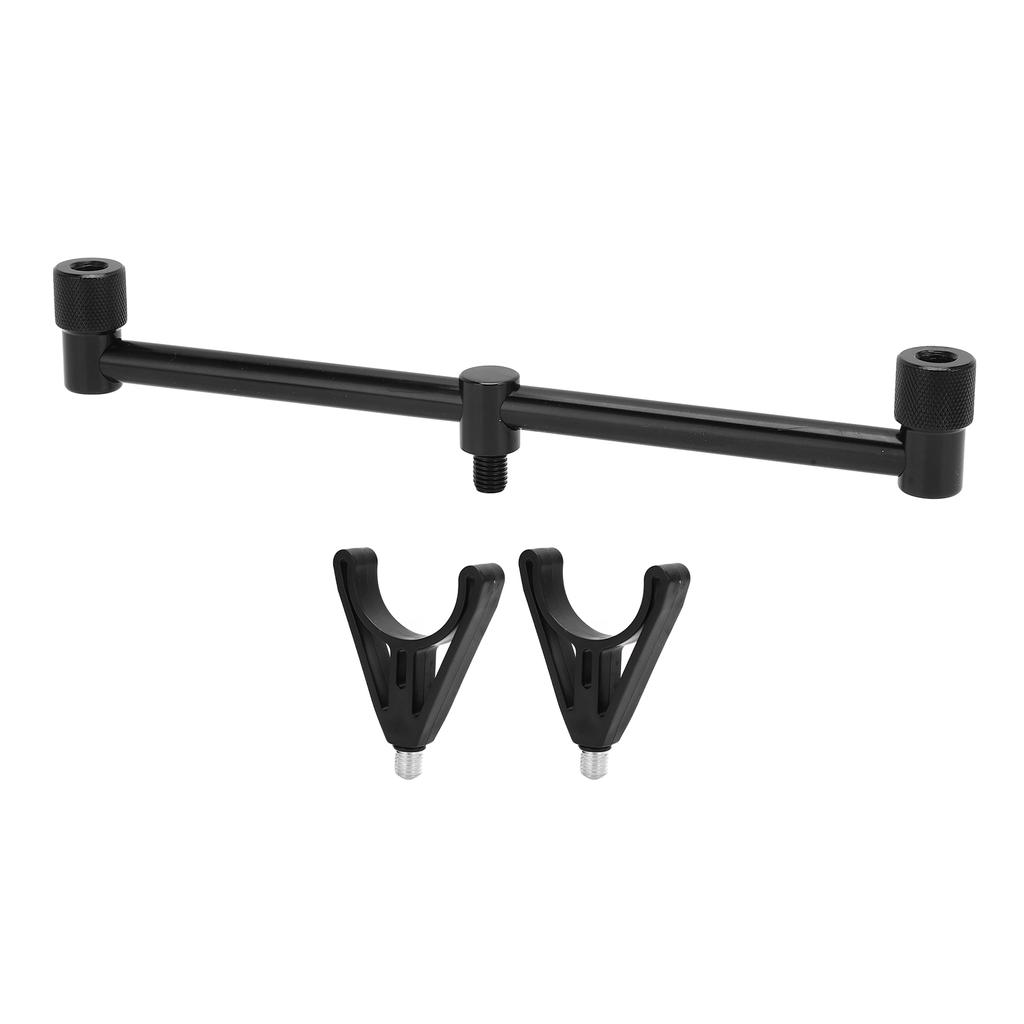 Suport lansete pescuit crap Suport stativ Pescuit crap în aer liber Suport buzz bar lansete pescuit crap Negru(2 Capete 25cm