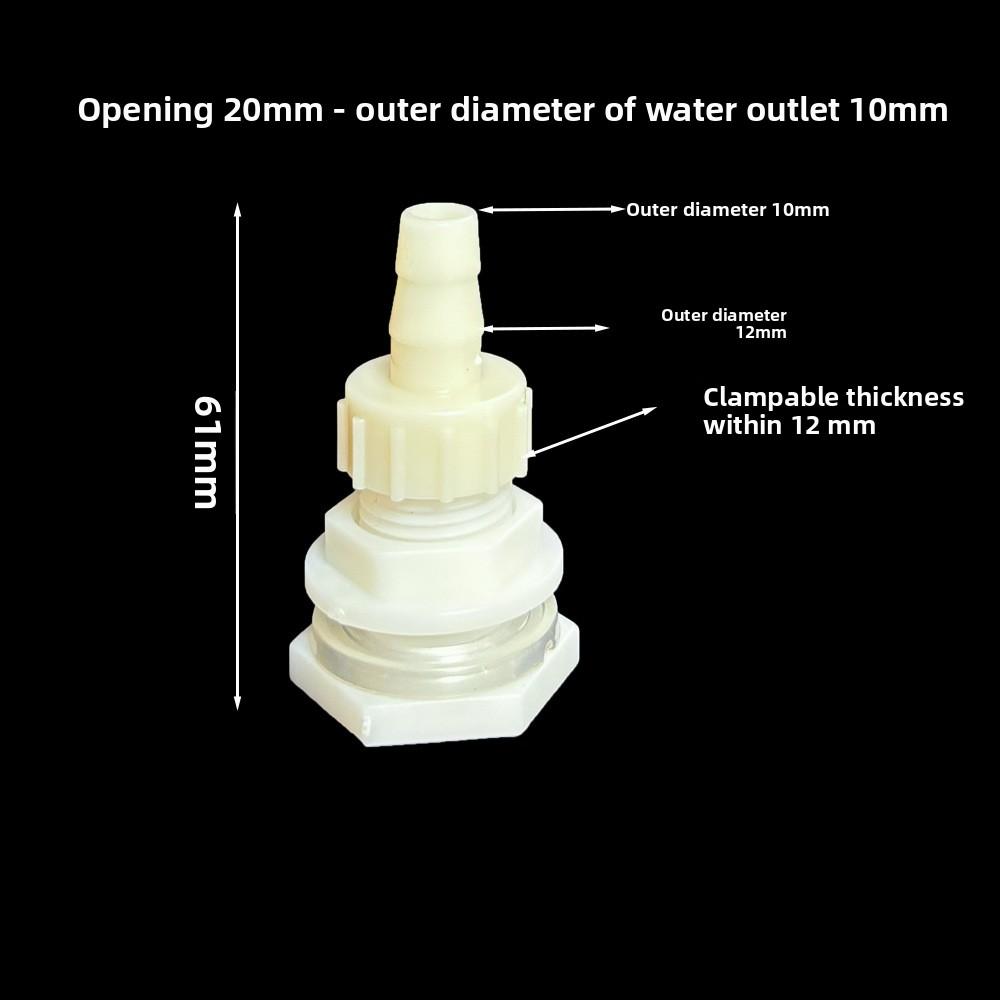 1 Set ABS 1/2 Inch To 6.4~20mm Elbow Water Tank Connector Aquarium Garden Irrigation Hose Joint Water Pipe 90 Degree Adapter