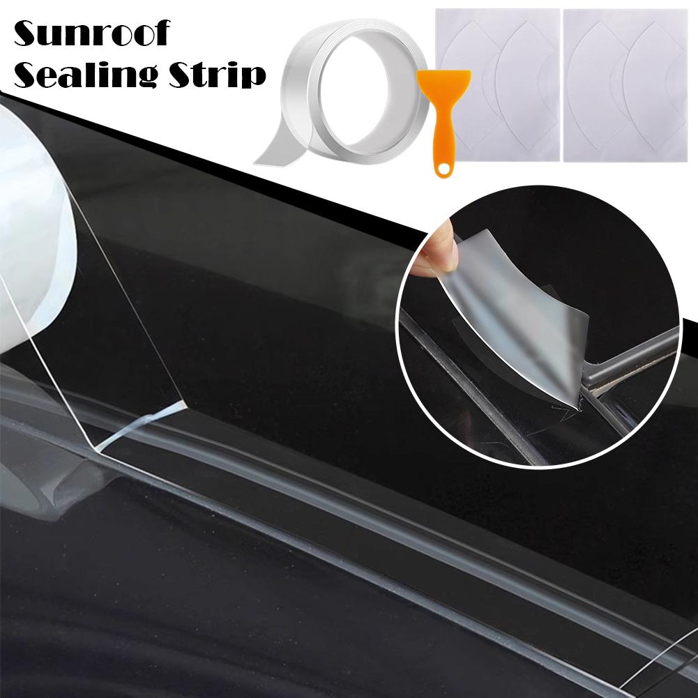 Car Sunroof Sealing Strip Waterproof Sticker Noise Strips Car Resistant High Sunroof Insulation Edge Temperature Seal M5S0