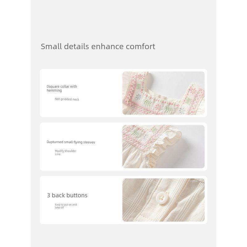 [Same Style as in the Mall] David Bella Kidsren's T-Shirt 2026 Summer New Style Girls' Baby Pure Cotton Doll Shirt Top