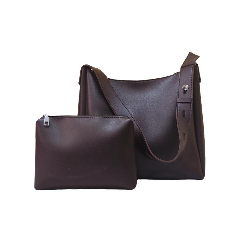 

Осенний комплект из двух частей, сумка для мамы и ребенка, женская сумка, модная мягкая кожа, большая вместительная наплечная портативная сумка-тоут, женская сумка