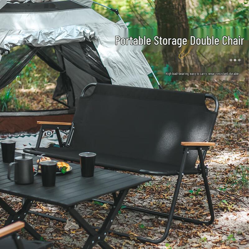 Oxford Cloth Outdoor Double Folding Camping Chair