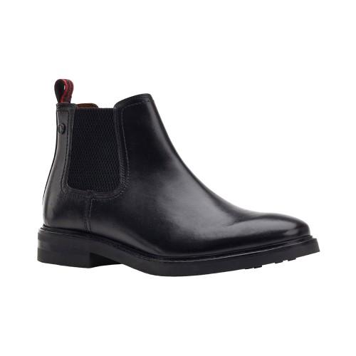 BASE LONDON Mens Portland Leather Chelsea Boots