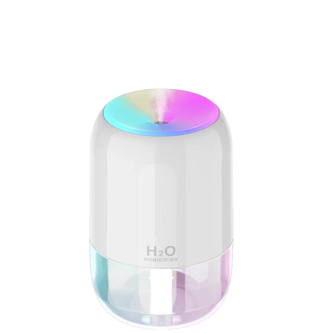 

2025 New USB Humidifier Large Capacity 200ML Quiet Operation with Atmosphere Light for Home Office Bedroom Car Indoor Use Winter білий