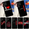 Marokko Karte Flagge Weiche Hülle Für Samsung Galaxy S25 Ultra S9 S10 S20 S21 S22 S23 S24 Plus S24 FE Funda Abdeckung