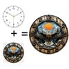 Premium 12 Inch Round Tempered Glass Wall Clock with High-Quality Quartz Mechanism
