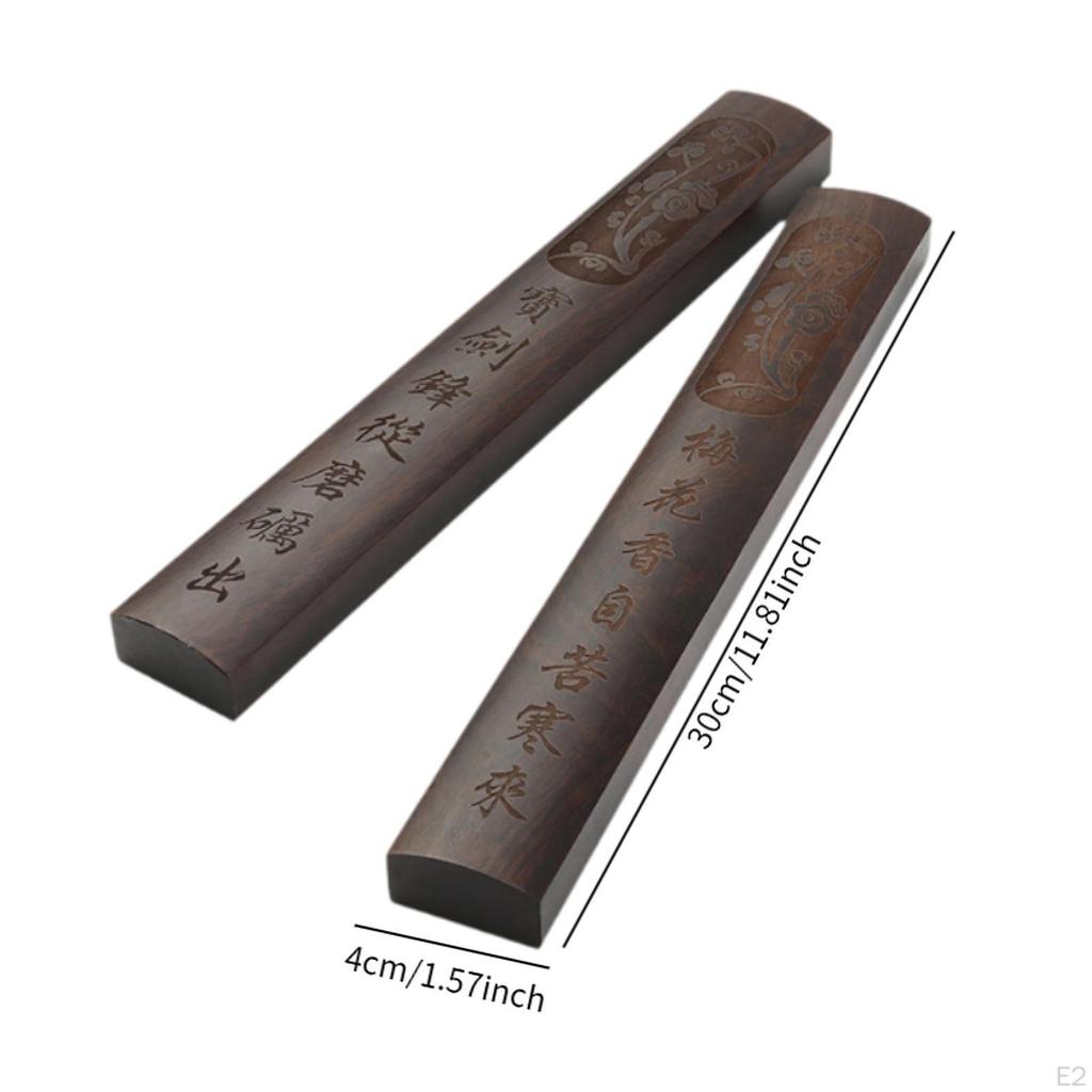 Kinesisk Kalligrafi Pappersvikt Trä Pappersvikt Bordsaccessoarer Bordsdekoration