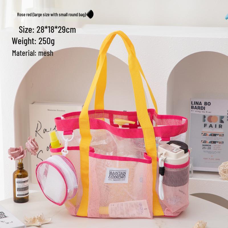 Women's Large Capacity Waterproof Multi-Pocket Mesh Makeup & Toiletry Travel Bag