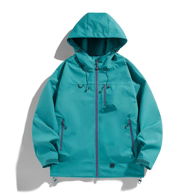 Ootd Outdoor Wasserdichte Bergsteigerjacke Plastikjacke Jacke Damen Vielseitiges Lässiges Paar Oberteil Jacke