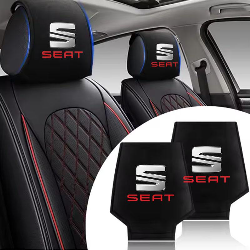 Auto-Kopfstützen-Staubschutz Sitzkappe Kopfstützkissenbezug Für Seat Leon Ibiza Alhambra Exeo Altea Arona Mii IBL Autozubehör