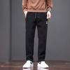 Corduroy Spring and Autumn Casual Pants Men's Loose Straight Embroidered Men's Casual Pants