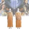 Costume élégant de la reine Amidala de Star Wars, tenue unisexe pour cosplay et jeu de rôle fantastique.