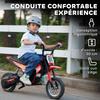 Electric Motorcycle for Children, 24 V, 250 W, Speed 6.4-16 km/h, Ages 8-12, Red