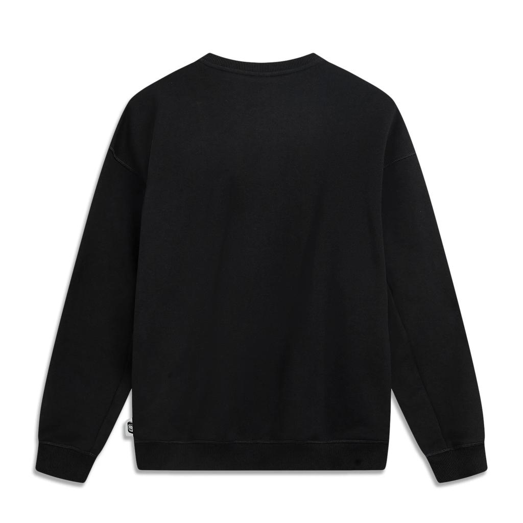 Li Ning Badfive Letter Casual Loose Versatile Soft Simple Sweatshirt Men tops AWDVB55-4