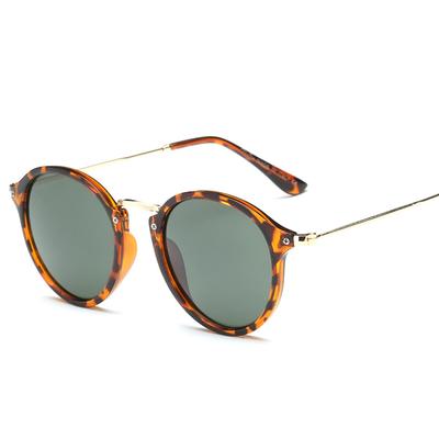 Occhiali da sole rotondi con montatura in metallo alla moda Occhiali da sole a specchio Donna Uomo Occhiali da sole firmati retrò di marca Trend UV4 Gafas De Sol Mujer