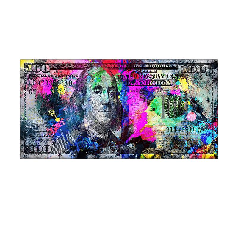 Abstract Money Dollar Canvas Painting Modern Poster Wall Art Picture for Living Room Cuadros Home Decor HD Prints Unframed
