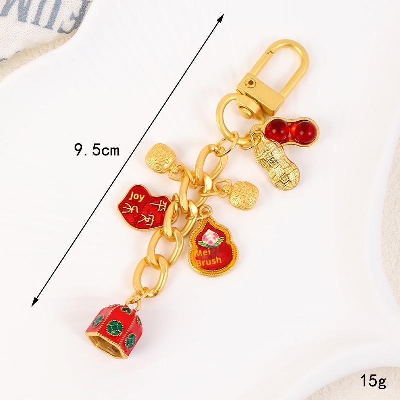 1Pcs New Chinese Style Cute Lucky Cat Keychain Cartoon Kitten Car Bag Charm Ornaments Pendant Keyring Jewelry Couple Gift