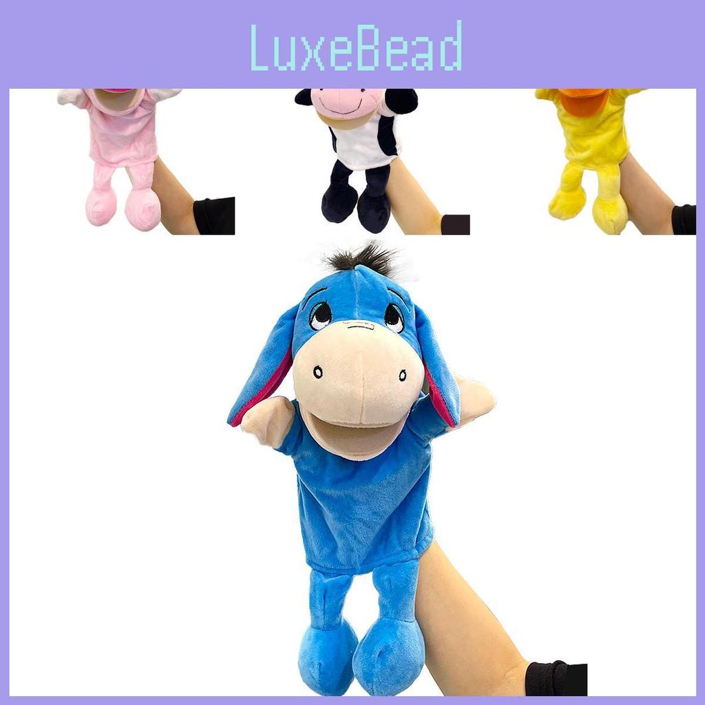 Pigs Cows Ducks Frogs Mouth Opening Ventriloquis Puppet Toys Hand Plush Kid Gift