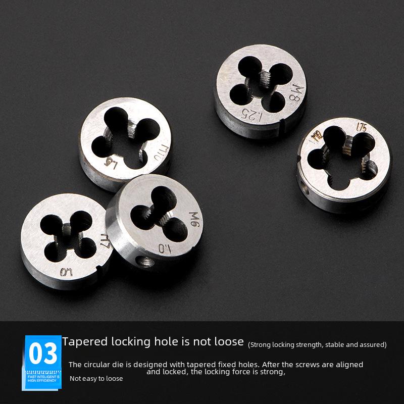 Manual Tap and Die Set with Wrench for Threading