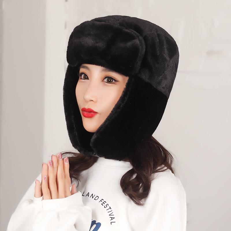 Unisexová zimní čepice s ochranou uší z umělé kožešiny - Větruodolná a hřejivá pro cyklistiku a cestování