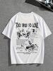 Mens Summer 100 Cotton T Shirt  Artistic Design  Breathable and Soft Fabric Suitable for Daily Casual Wear