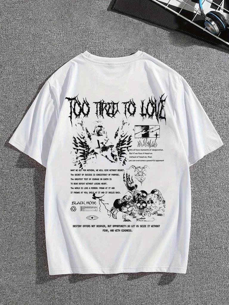 Mens Summer 100 Cotton T Shirt Artistic Design Breathable and Soft Fabric Suitable for Daily Casual Wear