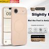 KEKLLE Skin-Friendly Magnetic iPhone Air Case Apple Air Protective Cover Soft Full-Body Liquid Silicone Magnetic Soft Sakura Pink