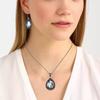 Black Rutile Set  Pendant  Jewelry Earring 18-20'' Gemstone Handmade