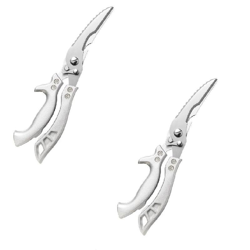 Multifunction Kitchen Scissors Stainless Steel, Heavy-Duty Household Meat, Fish, Chicken Bone Cutting Shears