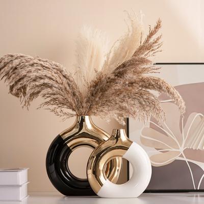 Light Luxury Gold Ceramic Flower Vase for Flowers Wedding Home Table Flower Decor House Warming Gift Minimalist Home Decor